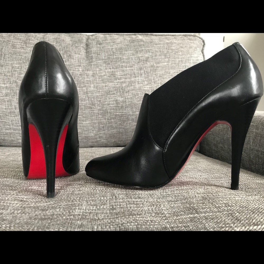 Oh Deer! leather booties 7.5 Louboutin lookalike